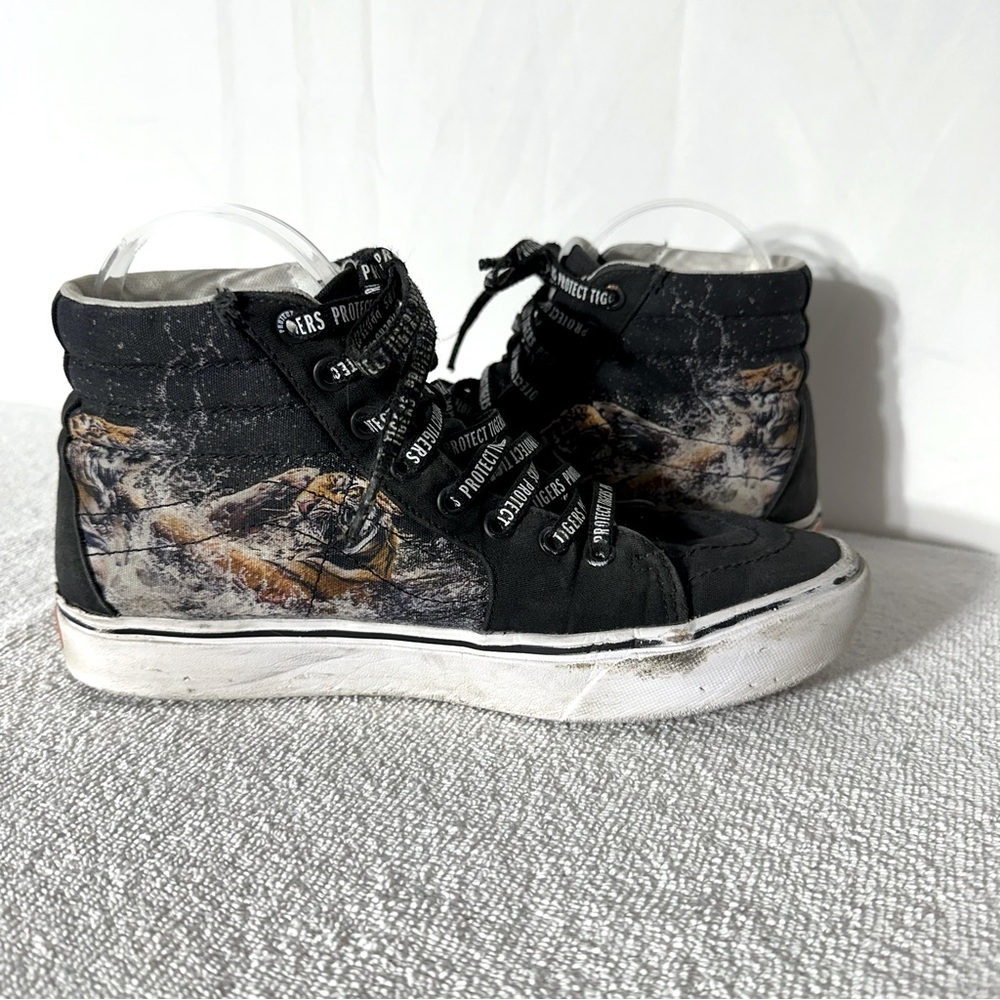 Vans Discovery Project Cats Black High Top Sneakers Project Tigers 9.5 - Picture 10 of 15